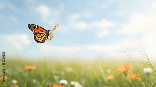 butterfly with blur background