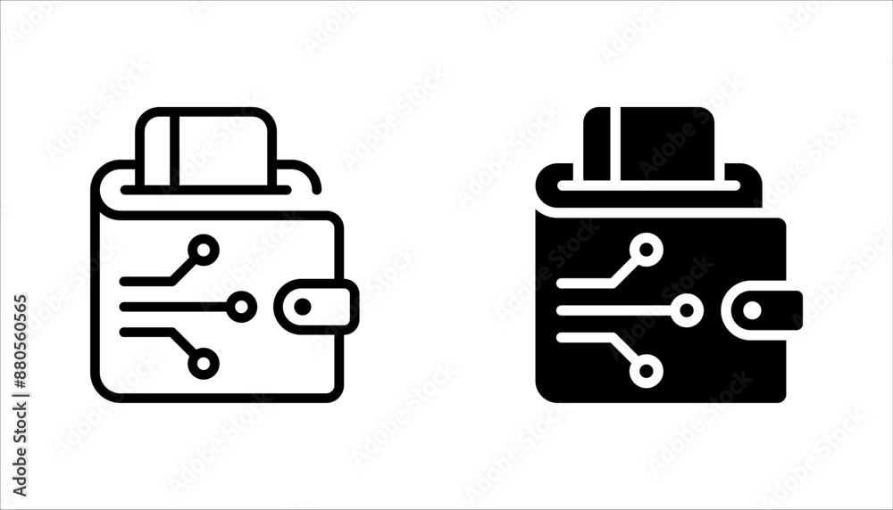 e-wallet icon set, payment line flat vector illustration on white background e-wallet icon set, payment line flat vector illustration on white background