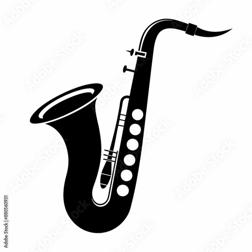saxophone vector silhouette