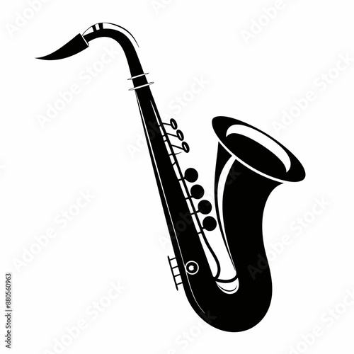 saxophone vector silhouette