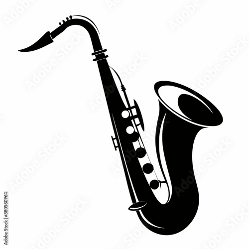 saxophone vector silhouette