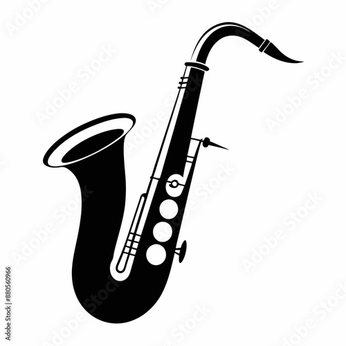 saxophone vector silhouette