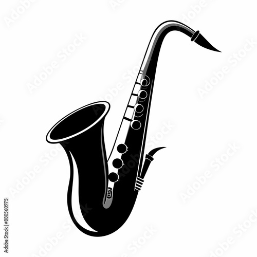 saxophone vector silhouette