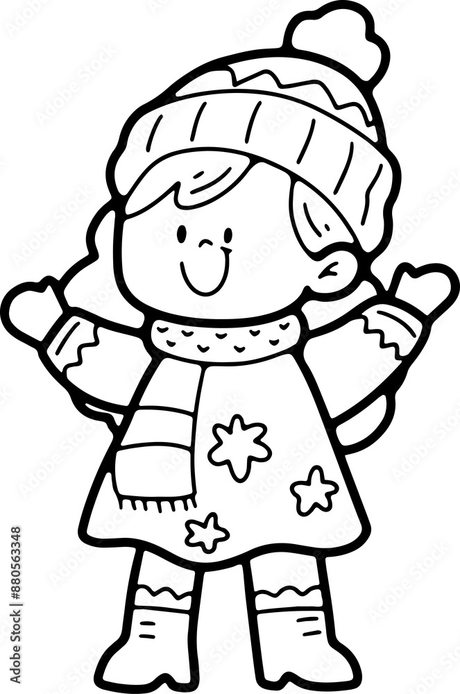 Children wearing cute Christmas outfits cute christmas card decoration hand painted christmas party illustration Children wearing cute Christmas outfits cute christmas card decoration hand painted christmas party illustration