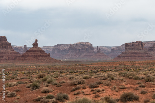 Dramatic landscape of Valley of the Gods, southeastern Utah photo