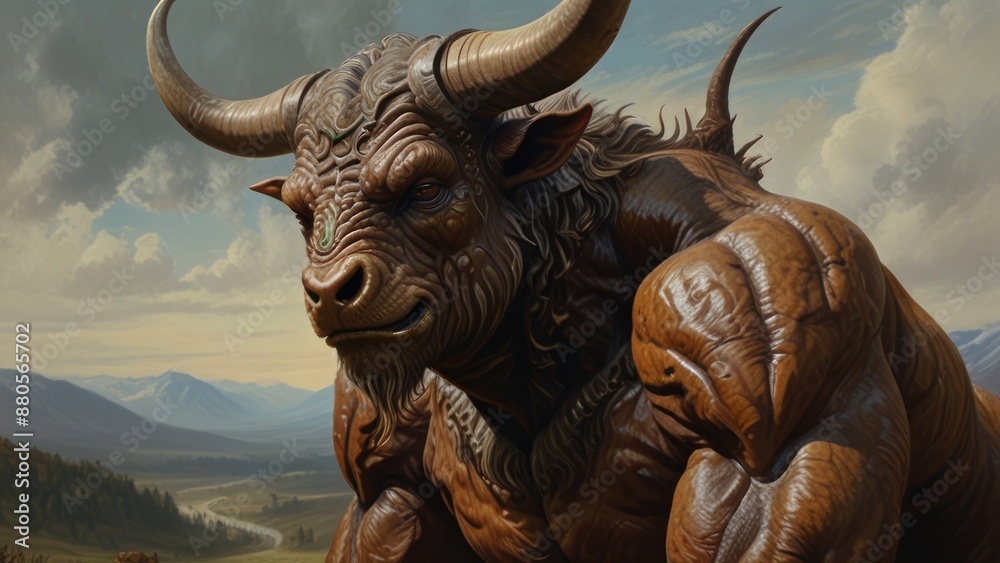 A grotesquely endearing singular minotaur his mismatch A grotesquely endearing singular minotaur his mismatch