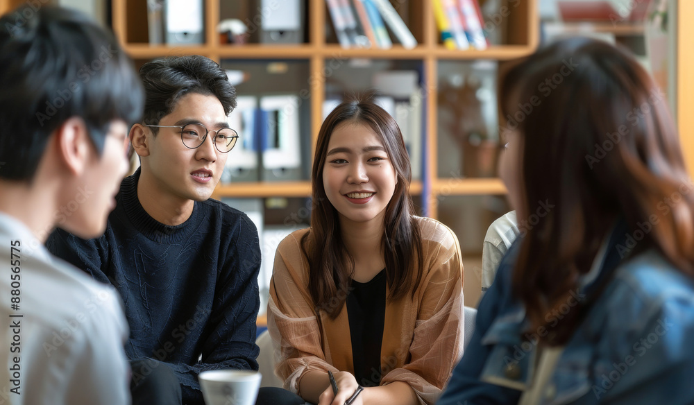 Group of Young Professionals Sitting in Office Group of Young Professionals Sitting in Office