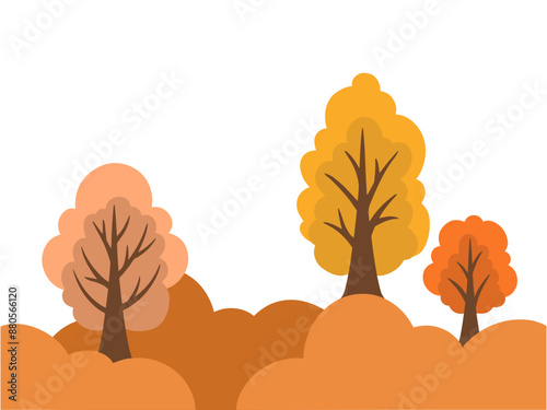 Autumn Tree Fall Background Illustration