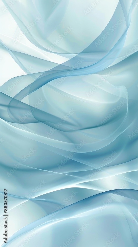 Fototapeta premium Abstract blue wave design background flowing in smooth lines and shapes, ideal for technology, energy, science and healthcare projects