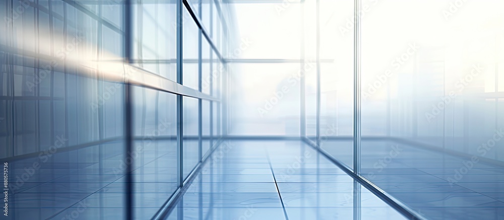 Distort transparent window glass with visible window frames in a copy space image Distort transparent window glass with visible window frames in a copy space image