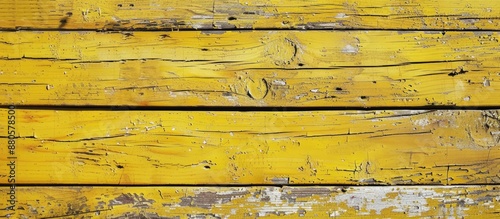 Wallpaper Mural Background of weathered yellow wooden planks with copy space image souvenir Torontodigital.ca