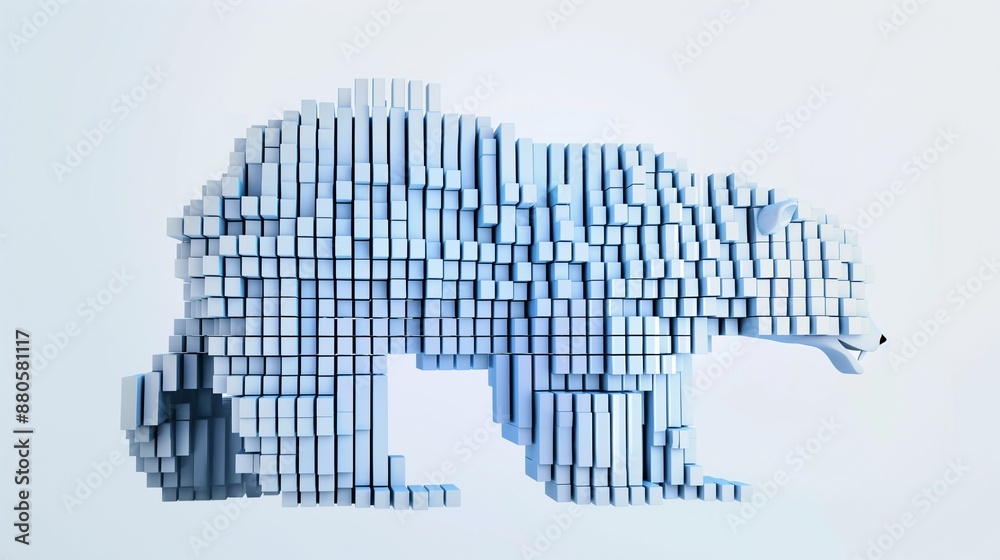 Data analysis and manipulation tool concept with a polar bear made of stacked data bars, symbolizing the Polaris programming library. Data analysis and manipulation tool concept with a polar bear made of stacked data bars, symbolizing the Polaris programming library.