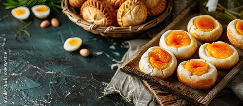 A front facing photo displaying the Ecuadorian Easter delicacy fanesca with space for text or graphics included in the image. copy space available photo