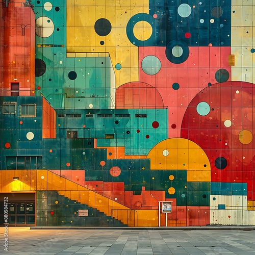 Korean event celebrating unique architecture captured in a recent mural