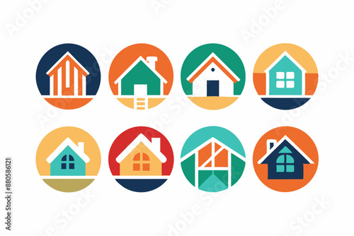 Real Estate Logo Symbol Set