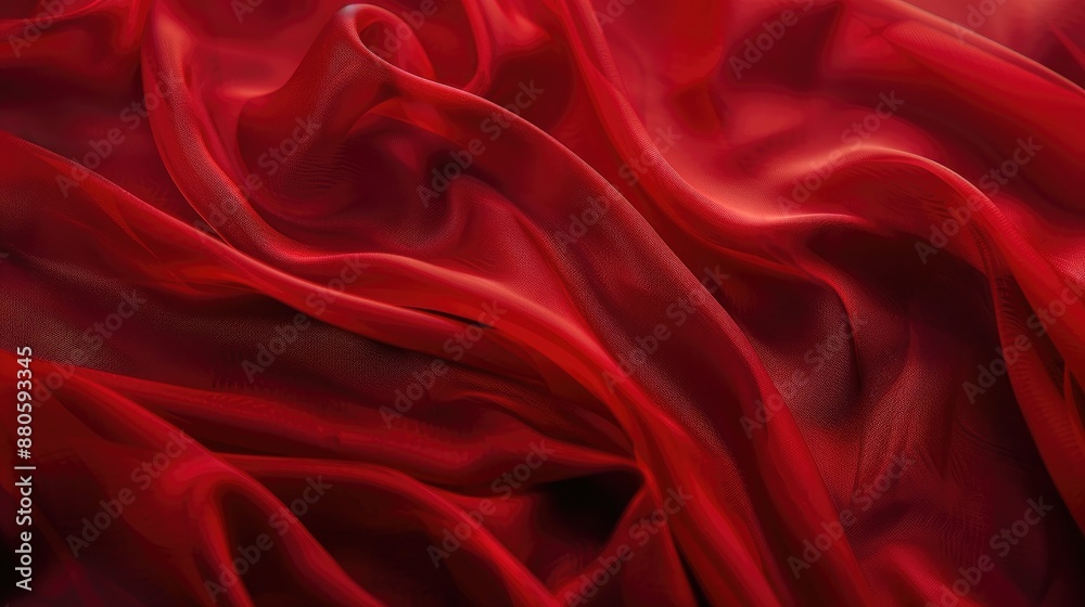 Obraz premium Red fabric background