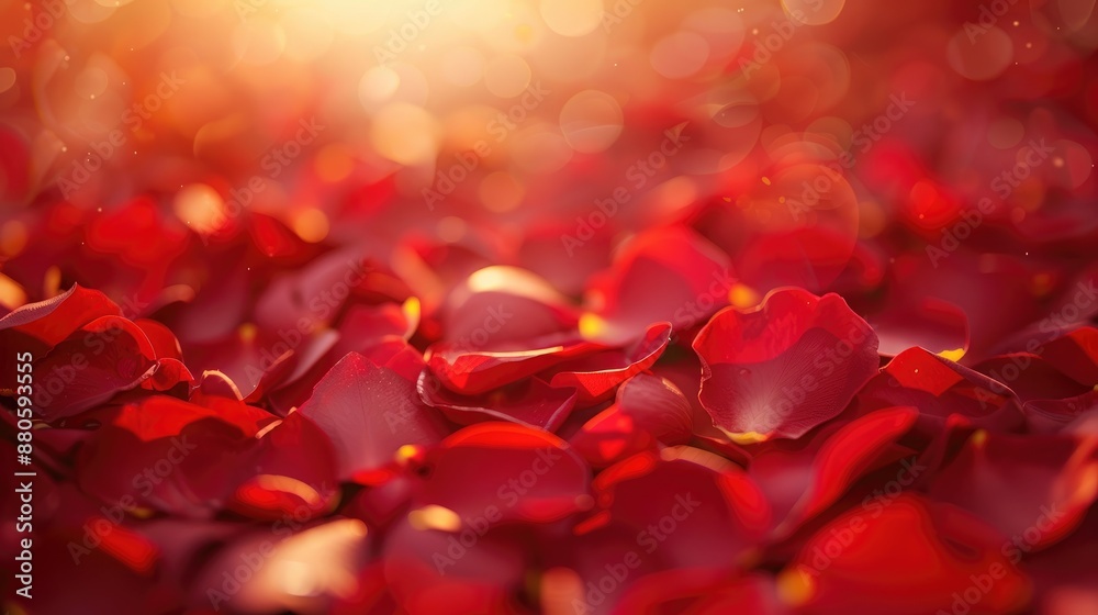 Red rose petals on blurred background for Hindu events and celebrations Red rose petals on blurred background for Hindu events and celebrations