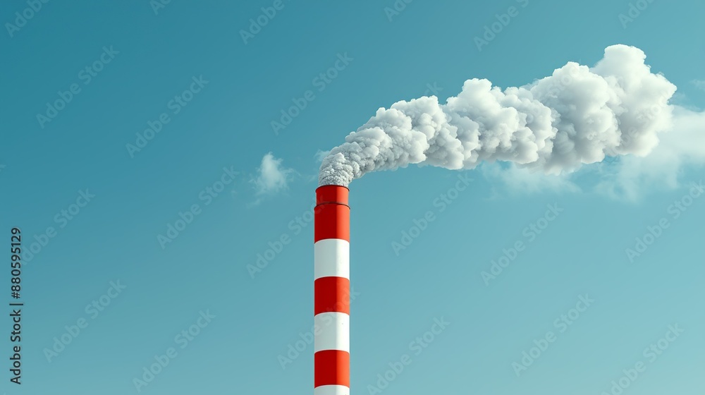 Artistic representations of the Clean Air Act and its effects on reducing air pollution in urban and industrial areas through regulatory measures. Illustration, Image, , Minimalism, Artistic representations of the Clean Air Act and its effects on reducing air pollution in urban and industrial areas through regulatory measures. Illustration, Image, , Minimalism,