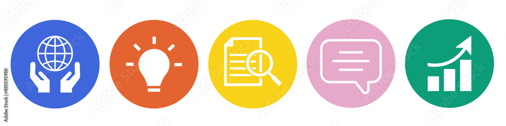 Business icon png element set on transparent background Business icon png element set on transparent background