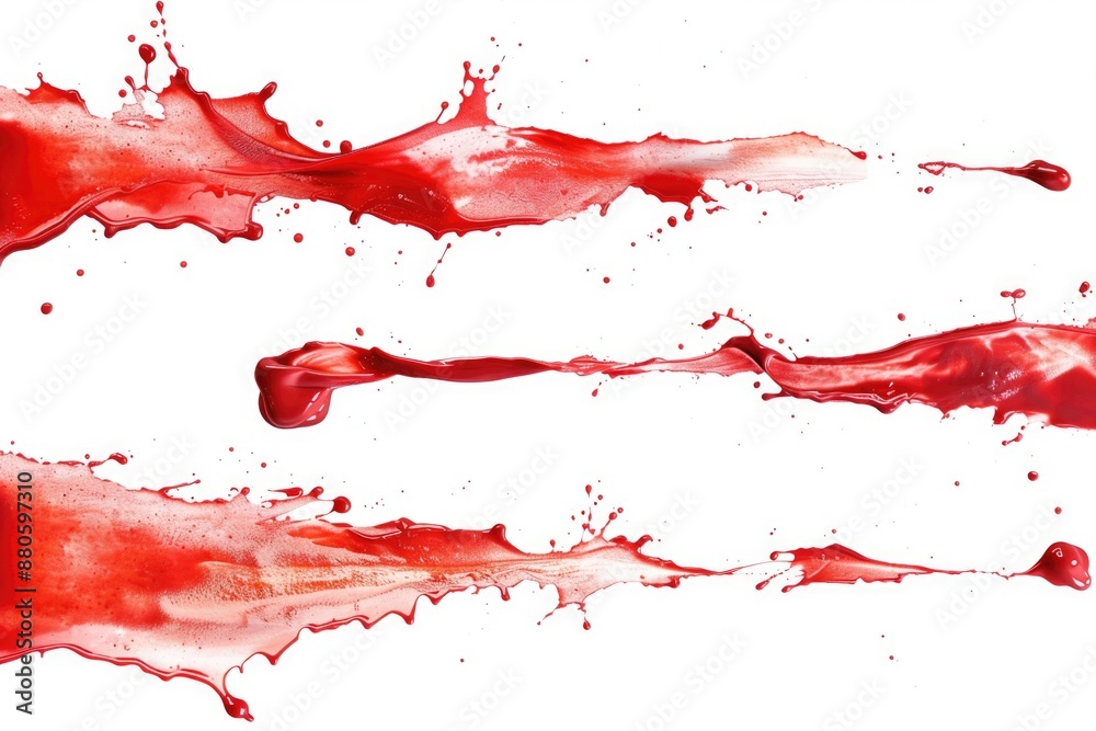 A close-up shot of a blood spatula placed on a clean and white surface, ideal for use in medical or scientific contexts A close-up shot of a blood spatula placed on a clean and white surface, ideal for use in medical or scientific contexts