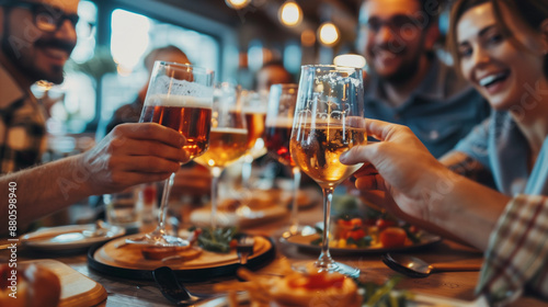 Wallpaper Mural glass of wine in restaurant Torontodigital.ca