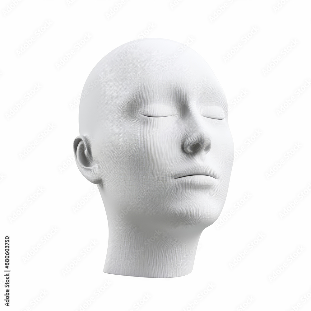 Pelmen 3D with face isolate on white background Pelmen 3D with face isolate on white background
