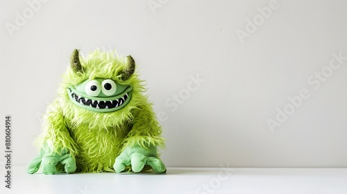 cute monster with fur