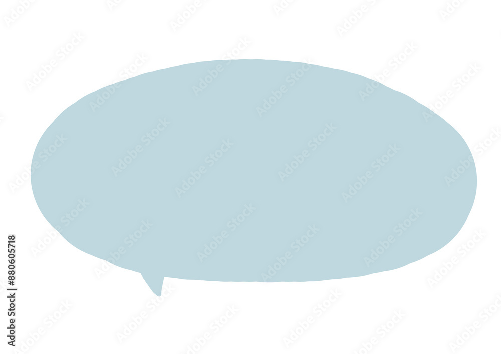 くすみカラーのシンプルなふきだし