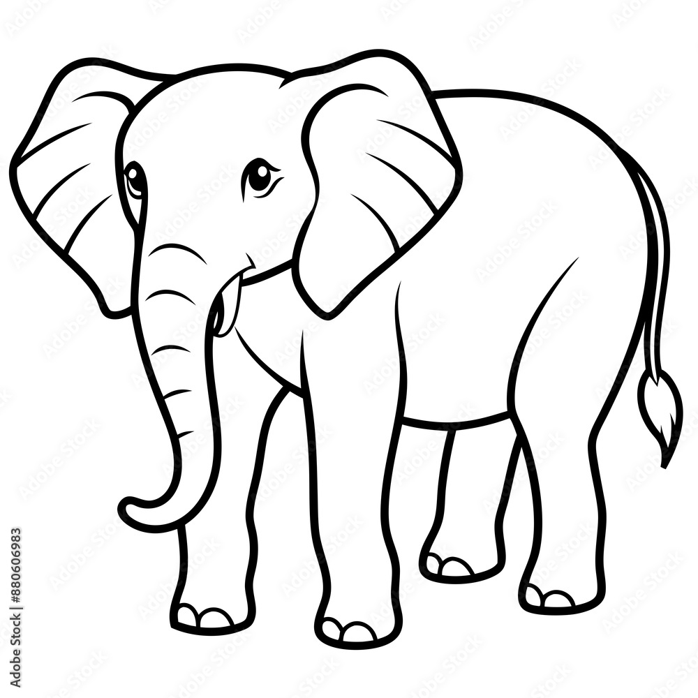 elephant line art vector silhouette elephant line art vector silhouette