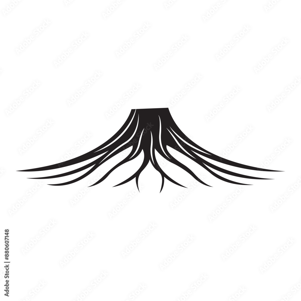 Fototapeta premium root of the tree icon symbol
