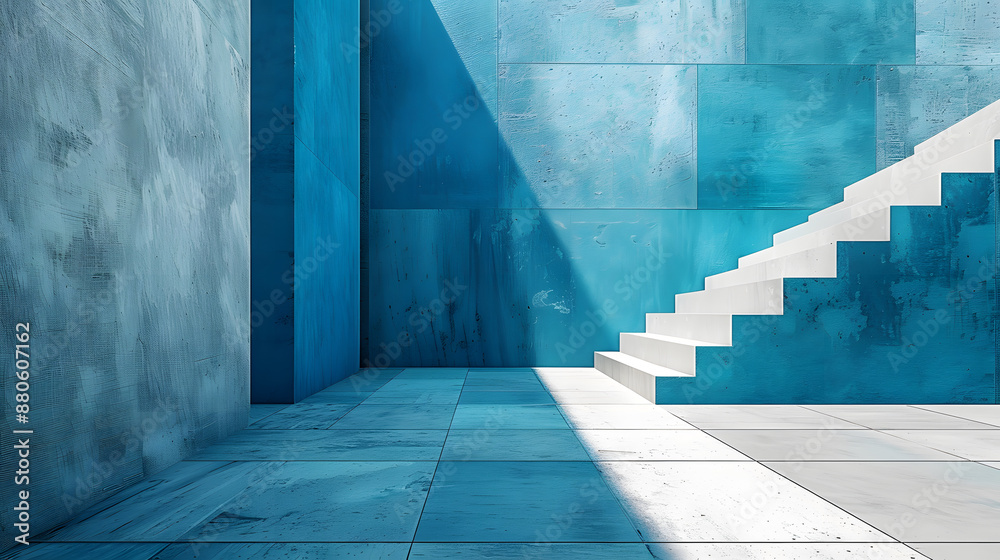 Sleek Modern Aesthetic Wallpaper Dual-Tone Blue and White Minimalist Design Sleek Modern Aesthetic Wallpaper Dual-Tone Blue and White Minimalist Design