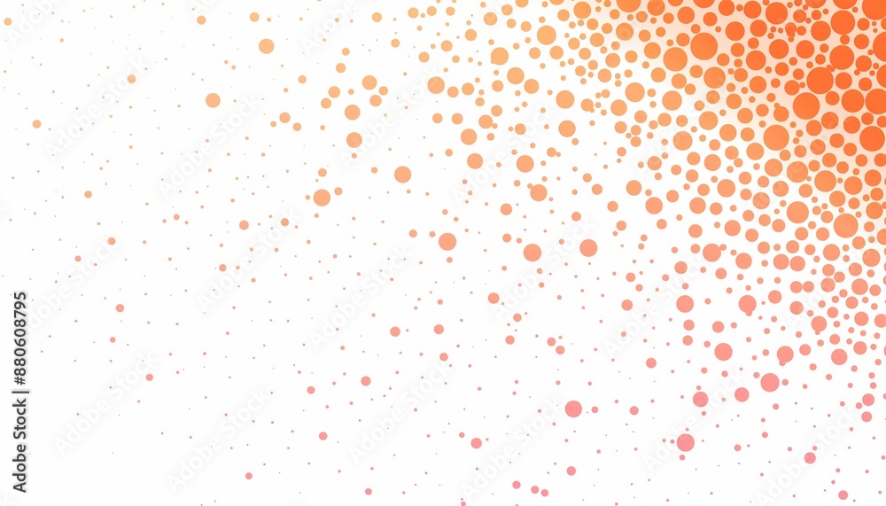 Halftone abstract background with orange dots Halftone abstract background with orange dots