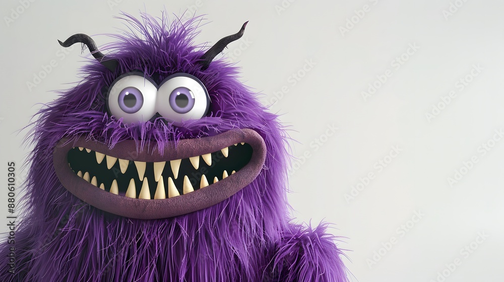 cute monster with fur cute monster with fur