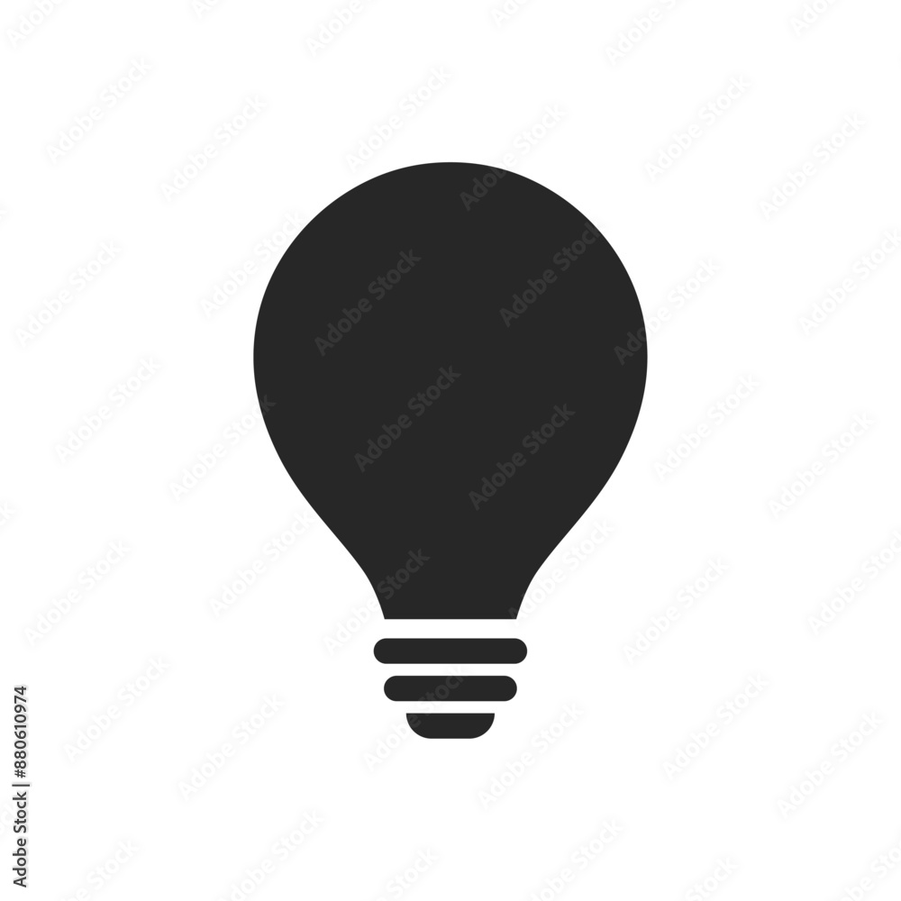 Black lamp icon. Light bulb icon vector. idea symbol. Black lamp icon. Light bulb icon vector. idea symbol.