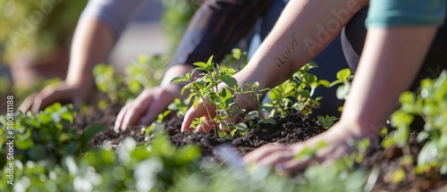 Heartwarming Corporate Gardening: Employees Nurturing Green Spaces