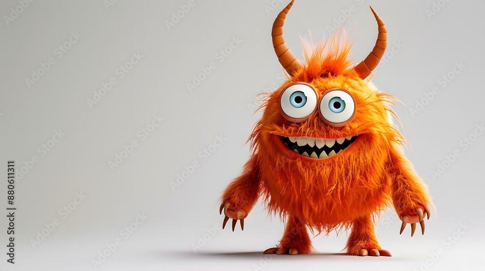 cute monster with fur cute monster with fur