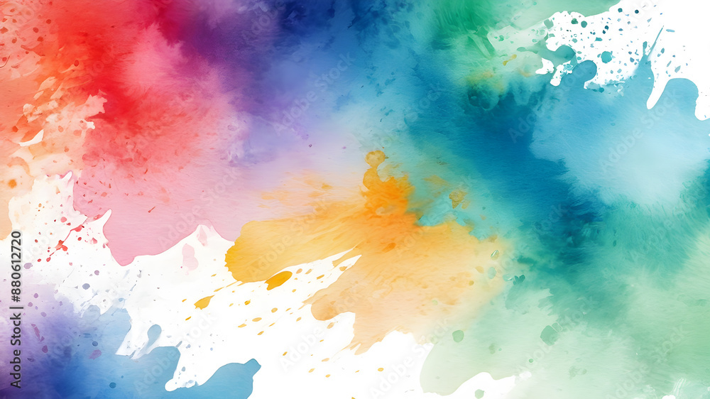 Fototapeta premium Colorful watercolor background. Abstract watercolor background template . Abstract Modern Backgrounds. Abstract