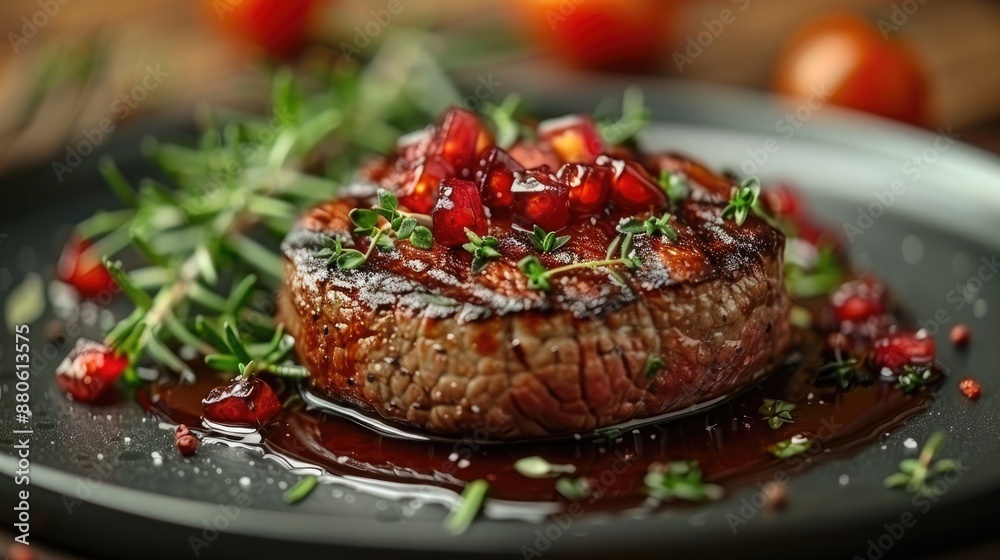 Close-up of Delicious Gourmet Dish with Vibrant Colors and Textures, Perfect for Food Photography Close-up of Delicious Gourmet Dish with Vibrant Colors and Textures, Perfect for Food Photography