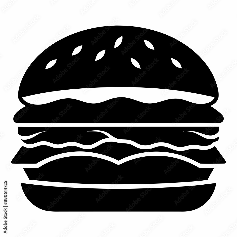 Burger vector illustration, Burger vector art, Burger silhouette, burger cartoon character Burger vector illustration, Burger vector art, Burger silhouette, burger cartoon character