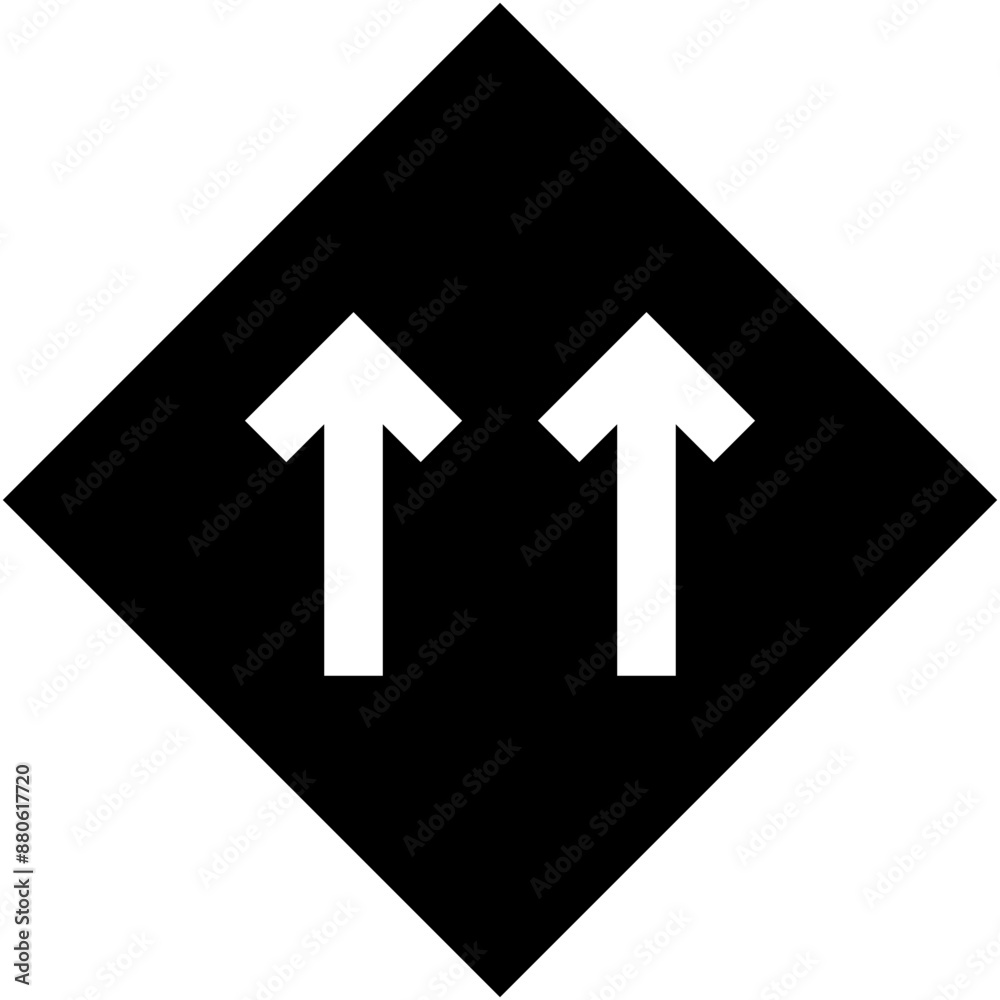 Vector Icon One Way, traffic, regulation, road sign, arrows Vector Icon One Way, traffic, regulation, road sign, arrows
