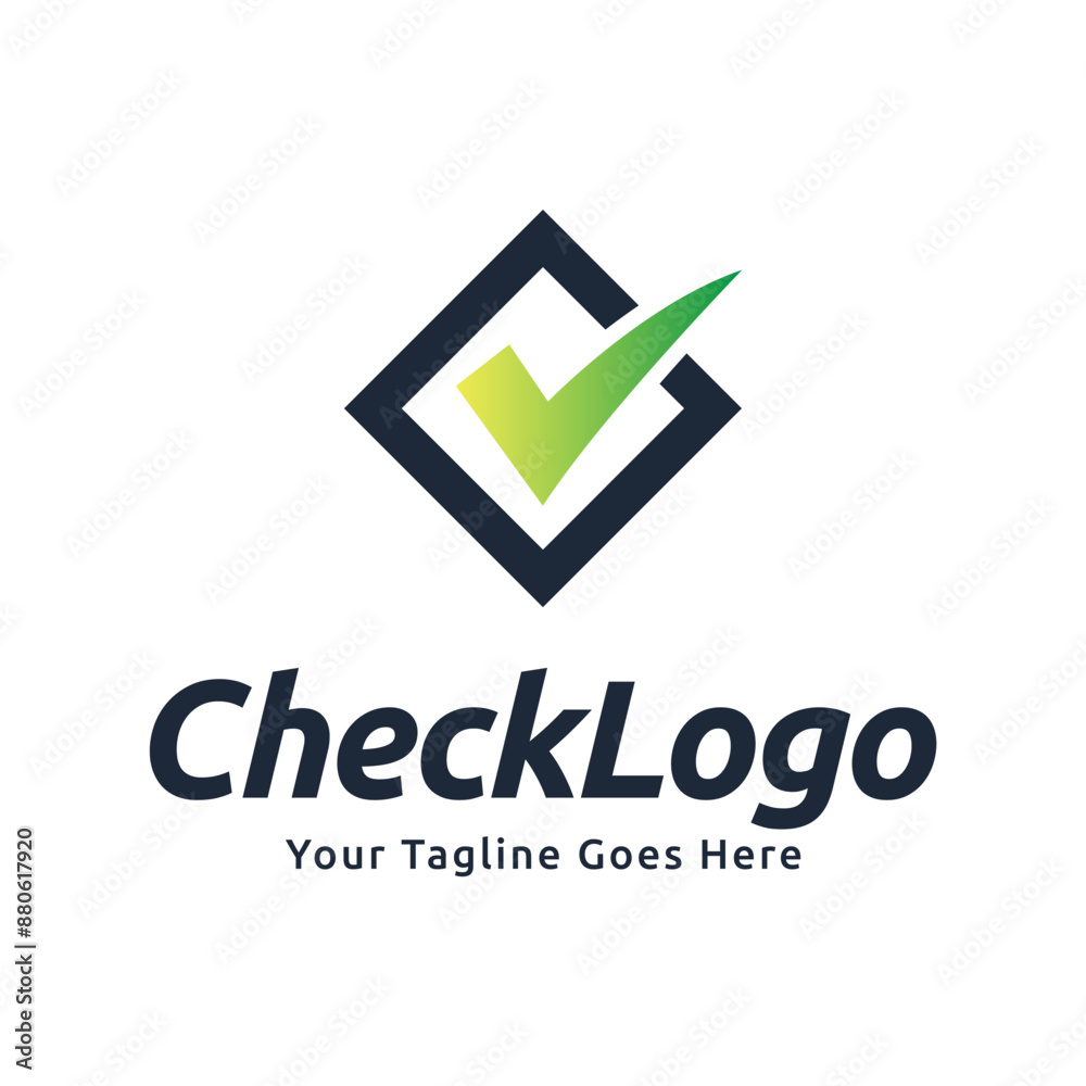 Check mark vector icon logo design illustration Check mark vector icon logo design illustration
