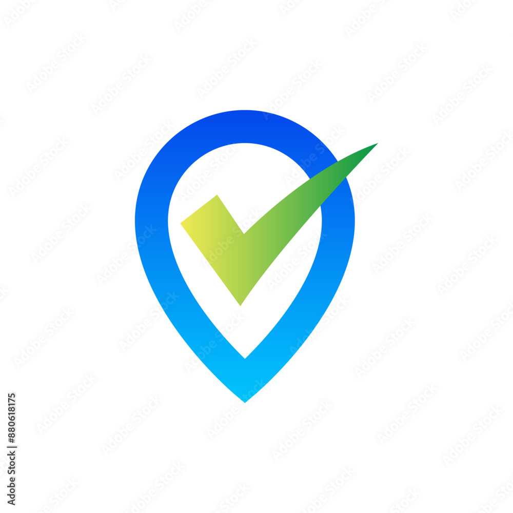 Check mark vector icon logo design illustration Check mark vector icon logo design illustration