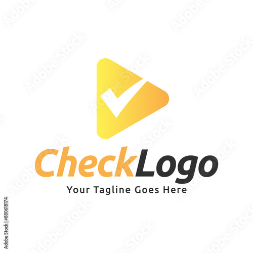 Free Download Check mark vector icon logo design illustration - GFXLoad