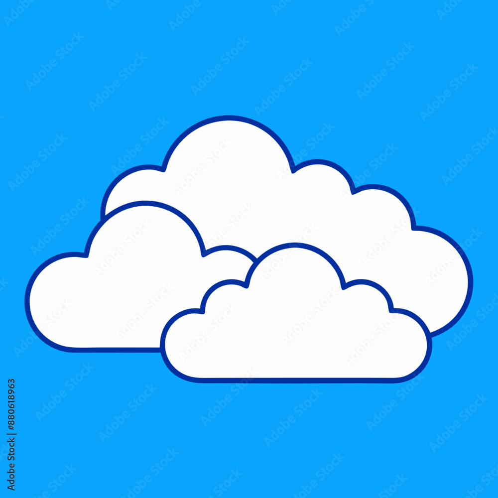 Cloud vector illustration, Cloud vector art, Cloud silhouette, cloud icon Cloud vector illustration, Cloud vector art, Cloud silhouette, cloud icon