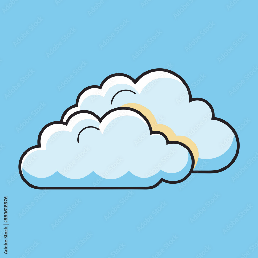 Cloud vector illustration, Cloud vector art, Cloud silhouette, cloud icon Cloud vector illustration, Cloud vector art, Cloud silhouette, cloud icon