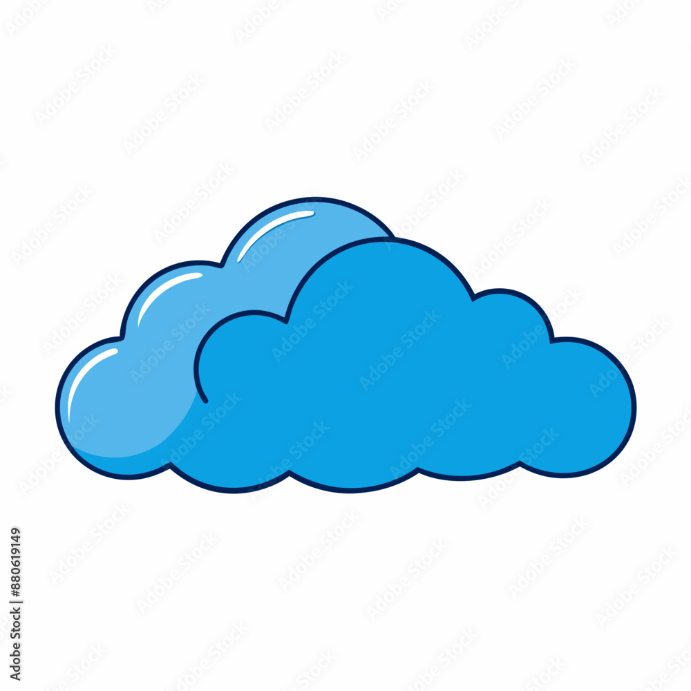 Cloud vector illustration, Cloud vector art, Cloud silhouette, cloud icon Cloud vector illustration, Cloud vector art, Cloud silhouette, cloud icon