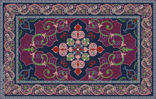 Navy background carpet Antique Persian Carpets, Design Rugs, Mats, Wallpaper, Luxurious Home Room Decoration.