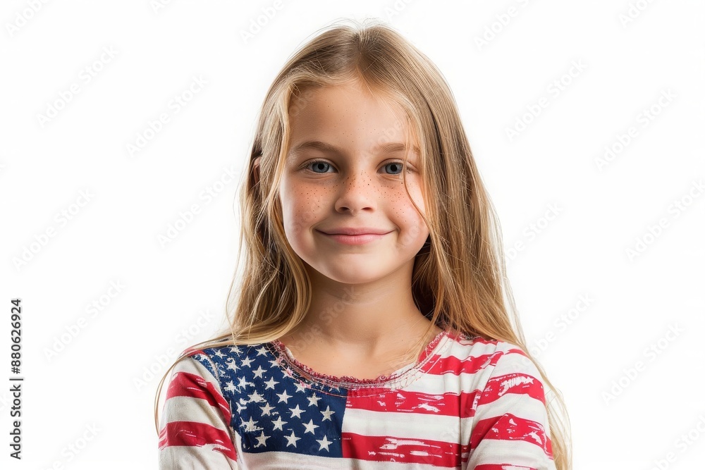 Portrait of a Smiling Young Girl with Freckles Portrait of a Smiling Young Girl with Freckles