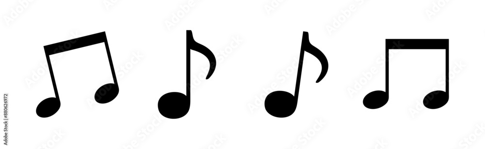 Musical Notes Icon Wave Pattern Music Notes Icon Set, Music Notes Symbol, Music Notes Wave, Musical ...