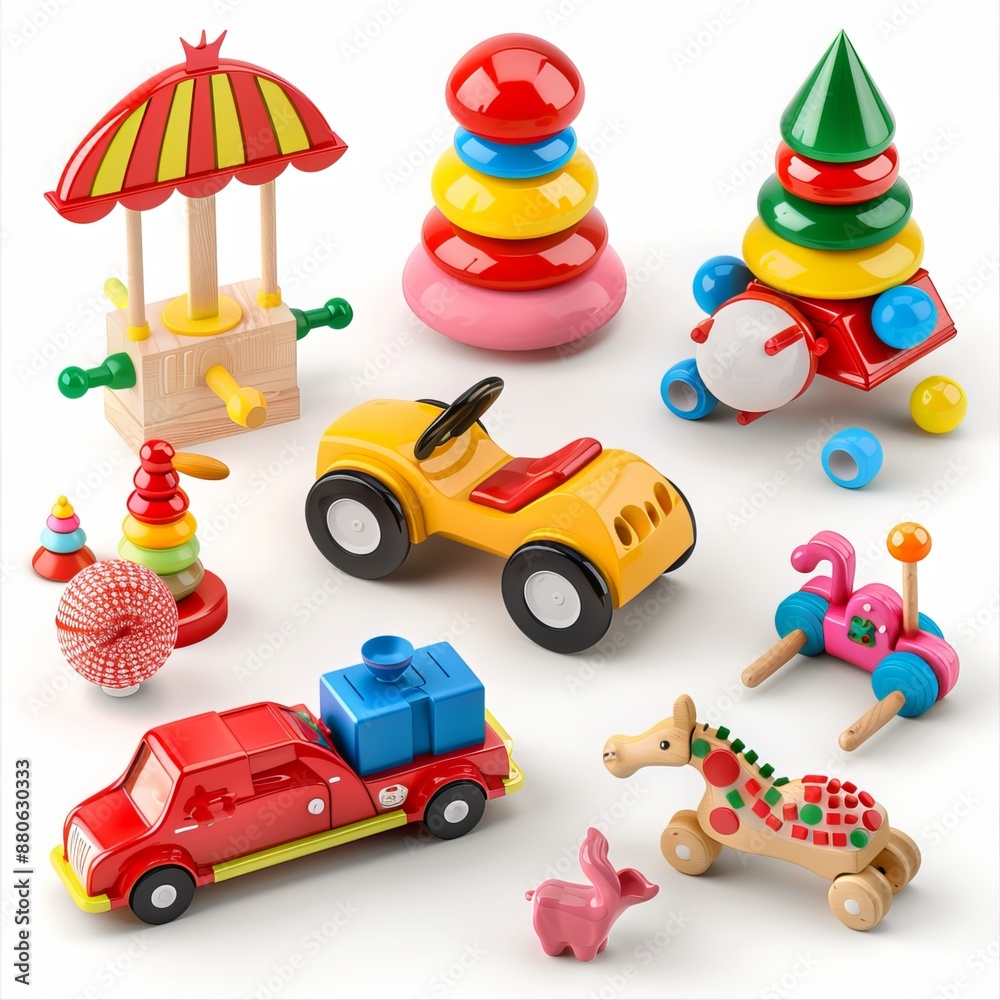 Obraz premium Children's entertainment center. Generative AI